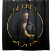 Rideaux De Douche Banane : son arme secrète (Devant)