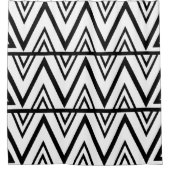Rideaux De Douche Bande Chevron noire et blanche Bande Chevron (Devant)