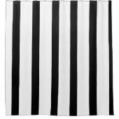 Rideaux De Douche Bande noire et blanche (Devant)