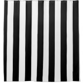 Rideaux De Douche Bande noire et blanche (Devant)