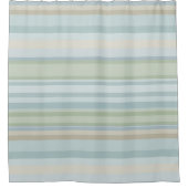 Rideaux De Douche bandes bleues et vertes (Devant)