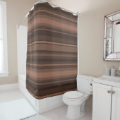 Rideaux De Douche Bandes de chocolat (En situation)