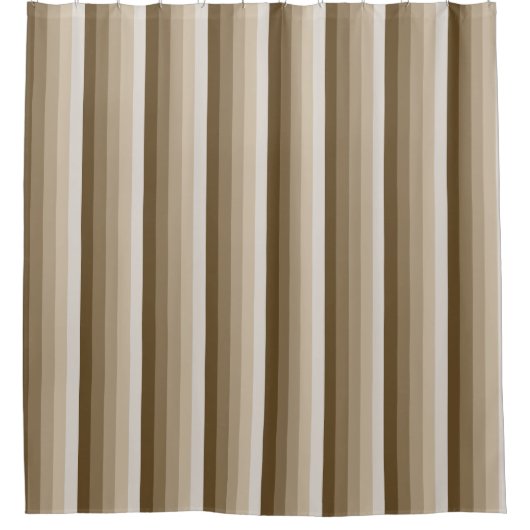 Rideaux De Douche Bandes d'ombre Brown (Devant)