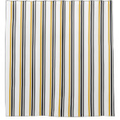 Rideaux De Douche Bandes En Gris Or Jaune (Devant)