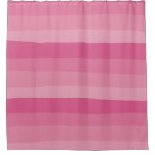Rideaux De Douche Bandes inégales - Rose (Devant)