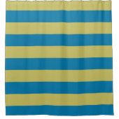 Rideaux De Douche bandes jaune et bleu (Devant)
