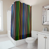 Rideaux De Douche Bandes multicolores (En situation)
