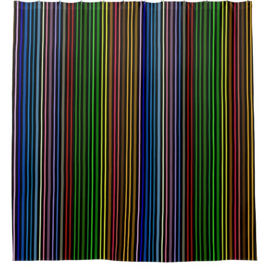 Rideaux De Douche Bandes multicolores (Devant)