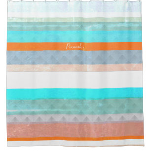 Rideaux De Douche Bandes Patinées et ombrées personnalisées