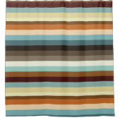 Rideaux De Douche Bandes rétro (Devant)