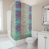 Rideaux De Douche Bandes texturées en tons muets (En situation)