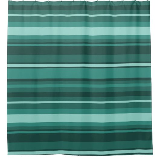 Rideaux De Douche Bandes turquoises (Devant)