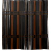 Rideaux De Douche Bandes verticales Brown (Devant)