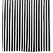 Rideaux De Douche Bandes verticales noires et blanches (Devant)