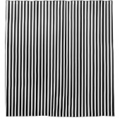 Rideaux De Douche Bandes verticales noires et blanches (Devant)
