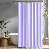 Rideaux De Douche Bandes verticales simples et violettes modernes