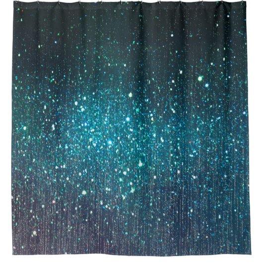 Rideaux De Douche bannière arrière - plan de parties scintillant Lum (Devant)