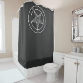 Rideaux De Douche Baphomet Sigil CoS 6' Ritual Chamber Drape or (En situation)
