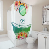 Rideaux De Douche Baquet de Clawfoot (En situation)