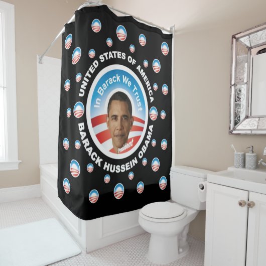 Rideaux De Douche Barack Hussein Obama (En situation)
