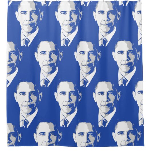 RIDEAUX DE DOUCHE BARACK OBAMA (Devant)