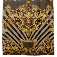 Baroque d'or : conception motif géométrique