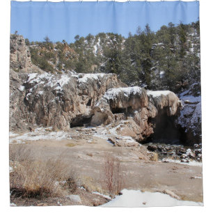 Rideaux De Douche Barrage de Soda, Jemez Springs, Nouveau-Mexique Ri