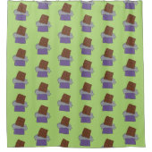 Rideaux De Douche Bars à chocolat vert Pistachio (Devant)