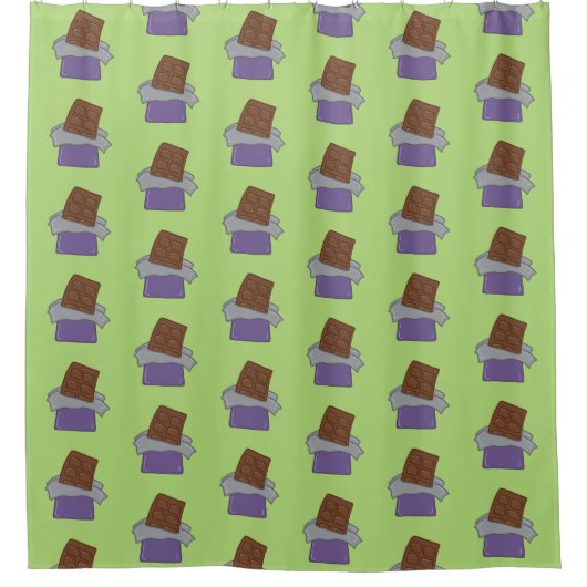 Rideaux De Douche Bars à chocolat vert Pistachio (Devant)