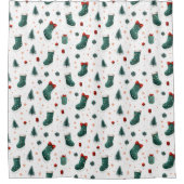 Rideaux De Douche Bas de Noël (Devant)