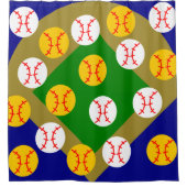 Rideaux De Douche Baseball/Softball (Devant)