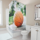Rideaux De Douche Basket-ball cadeau (En situation)