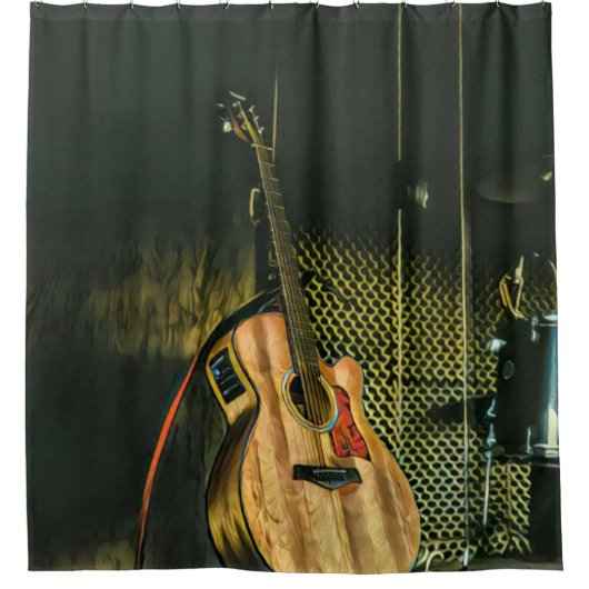 Rideaux De Douche Bass guitar player (Devant)