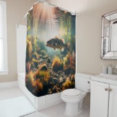 Rideaux De Douche Basse-bouche sous-marine (En situation)