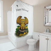 Rideaux De Douche Bat d'Halloween mignonne (En situation)