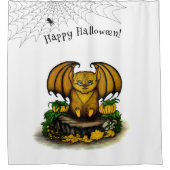 Rideaux De Douche Bat d'Halloween mignonne (Devant)