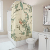Rideaux De Douche Bataille Des Grenouilles - Kawanabe Kyosai (En situation)