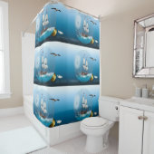 Rideaux De Douche Bateau dans une ampoule (En situation)