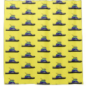 Rideaux De Douche Bateau de patrouille (Devant)