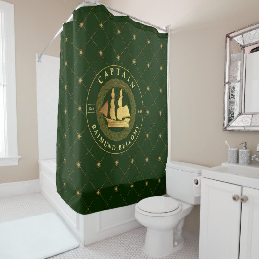 Rideaux De Douche Bateau Gold (En situation)