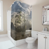 Rideaux De Douche Bateau pirate fantôme hanté Ocean Art (En situation)