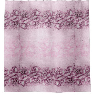 Rideaux De Douche Bath victorien vintage de mauve de lavande de