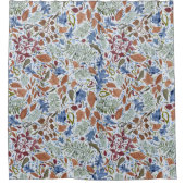 Rideaux De Douche Batik Style Feuilles d'automne Motif jeté (Devant)