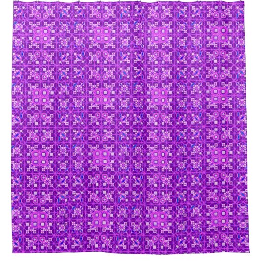 Rideaux De Douche Batik tribal - nuances de pourpre (Devant)