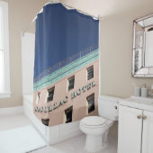 RIDEAUX DE DOUCHE BÂTIMENT DE L'HÔTEL CADILLAC (En situation)