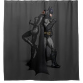 Rideaux De Douche Batman Arkham City | Batman et Catwoman (Devant)