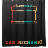 Rideaux De Douche Batterie mécanique automobile | Couverture mécaniq (Devant)