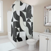 Rideaux De Douche Bauhaus composition artwork made with abstract ele (En situation)