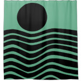 Rideaux De Douche Bauhaus Seafoam Green Abstrait (Devant)