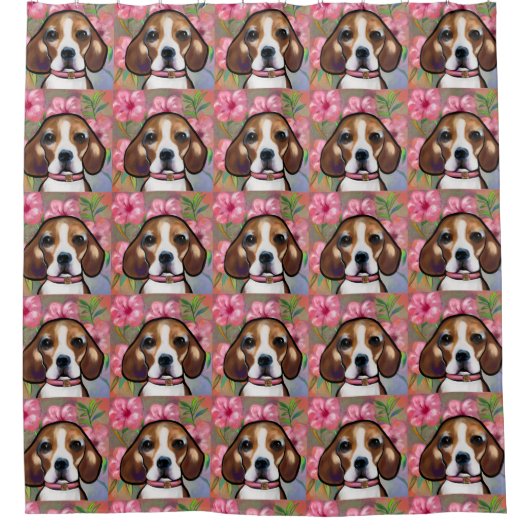 Rideaux De Douche Beagle (Devant)